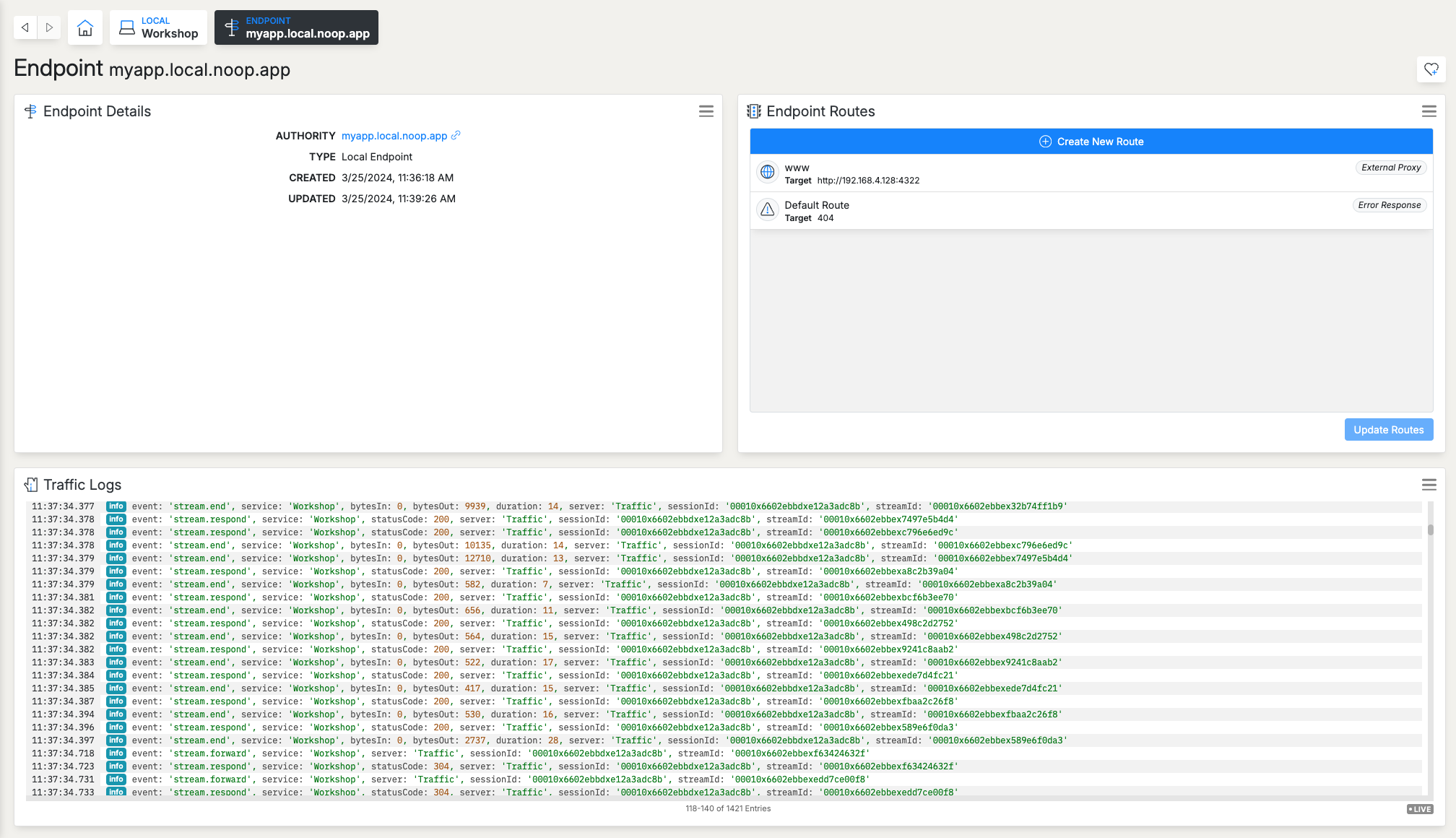 Endpoint Dashboard